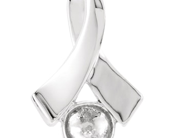 Sterling silver pendant mounting for pearl