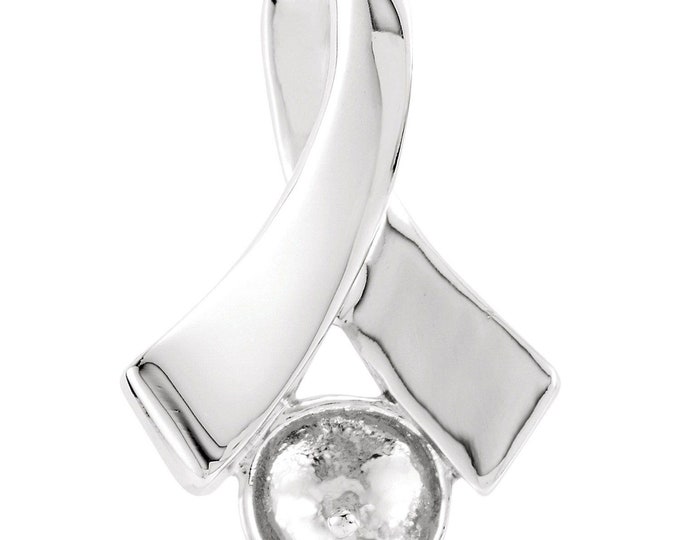 Sterling silver pendant mounting for pearl