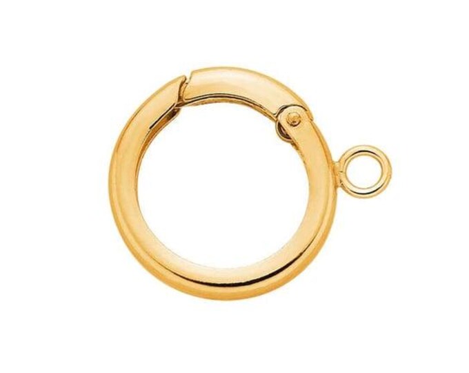 14/20 Yellow Gold-Filled Push Clasp, available in 3 sizes