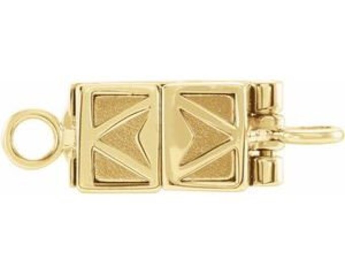 14K Yellow or  White 14.5x7.3 mm Demika® Small Top Magnetic Clasp