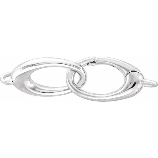 Sterling Silver Double Triggerless Lobster Clasp in Sterling Silver or 14k Gold