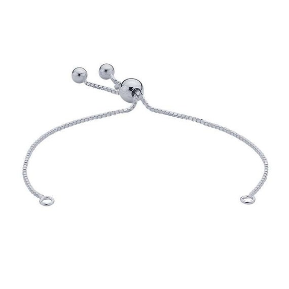 Sterling Silver Adjustable Slide 1mm Box Chains Sterling Silver Adjustable Slide 1mm Box Chains