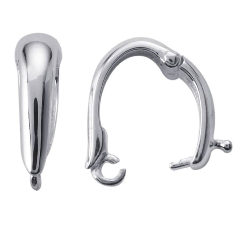 Argentium Silver Hinged Enhancer Bail With Ring Etsy