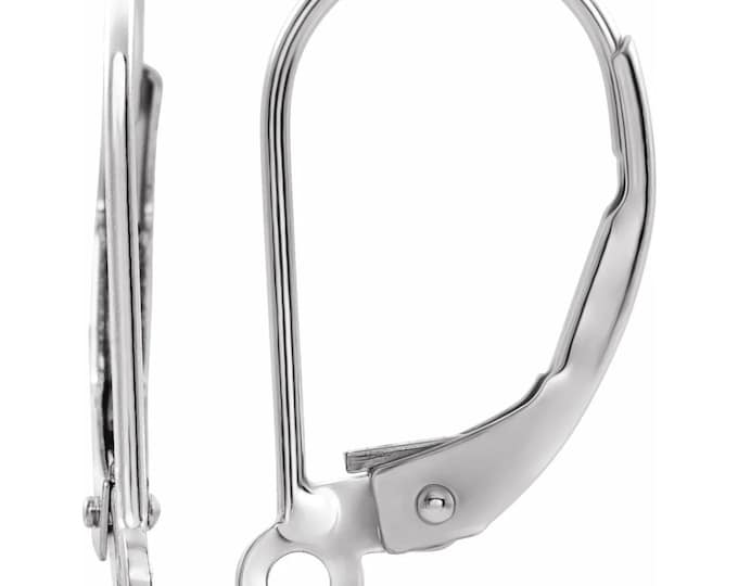 lever back earring wire, choose in sterling silver, gold/filled, or 14k solid yellow gold, or white gold
