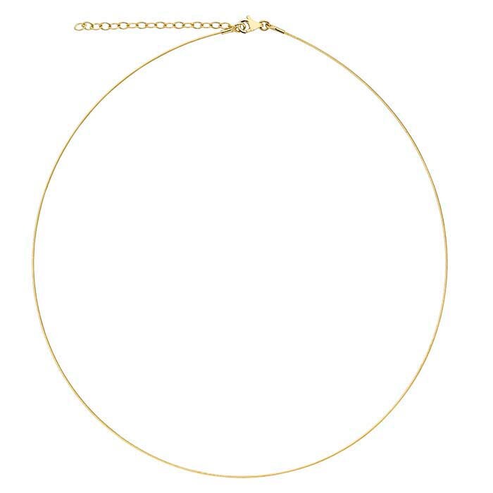 14K Yellow Gold 0.6mm 1-strand Cable 