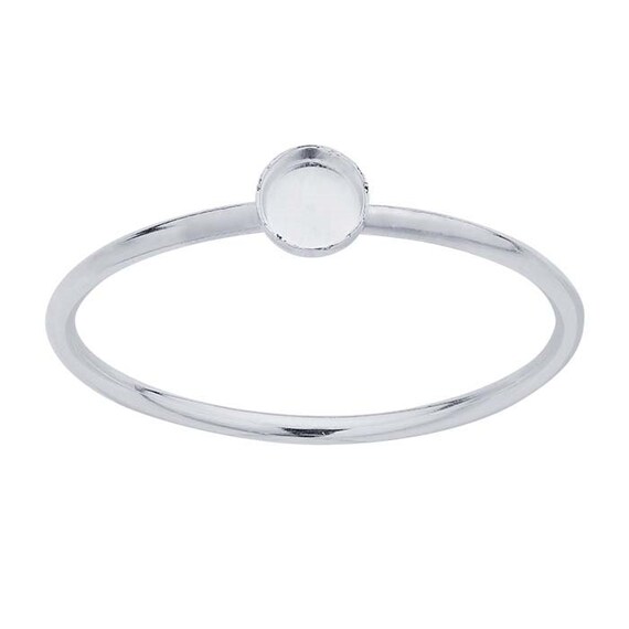 sterling silver ring mountings for cabochons