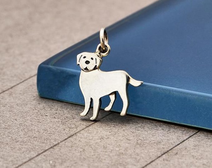 Sterling Silver Labrador Dog Charm