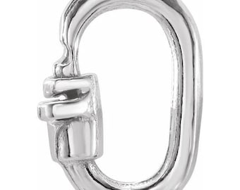 Sterling Silver 4.6 x 1.8mm Link Lock Jump Ring, sold per piece