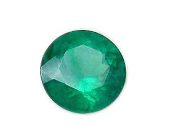 4 mm Round Shape Emerald in AAA Grade