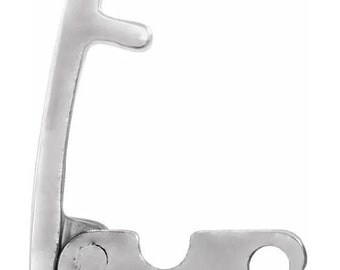 Stainless steel  fold-over clasp available in 3 sizes