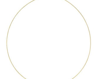 14k yellow gold 0.6mm 1-strand cable neck wire