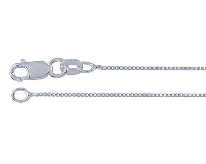 Sterling Silver 0.7mm Venetian Box Chain, choose your length