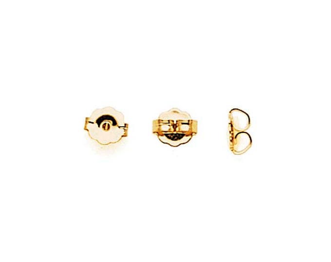 14/20 Yellow Gold-Filled 5mm Friction Ear Nut, pack of 10pcs.