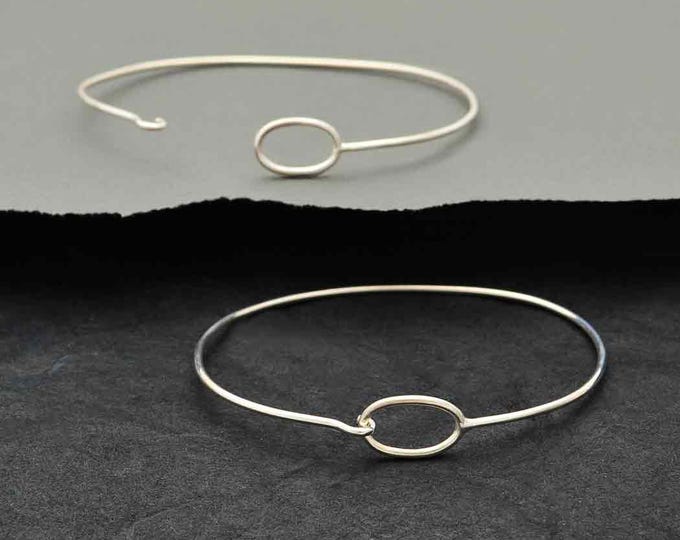 Sterling Silver Charm Bracelet - Hook and Eye Closure