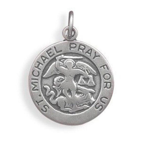St. Michael Charm Sterling Silver 