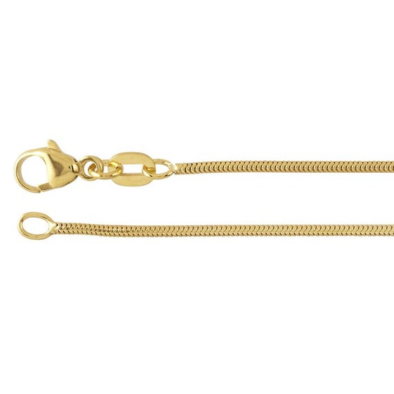 Buy 14K Yellow Gold Snake Chain Necklace Unseamed Online