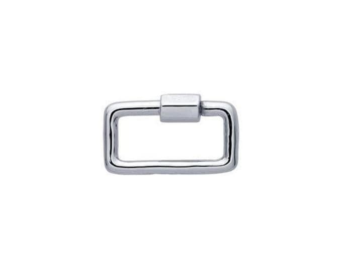 Sterling silver 5mm rectangle clasp