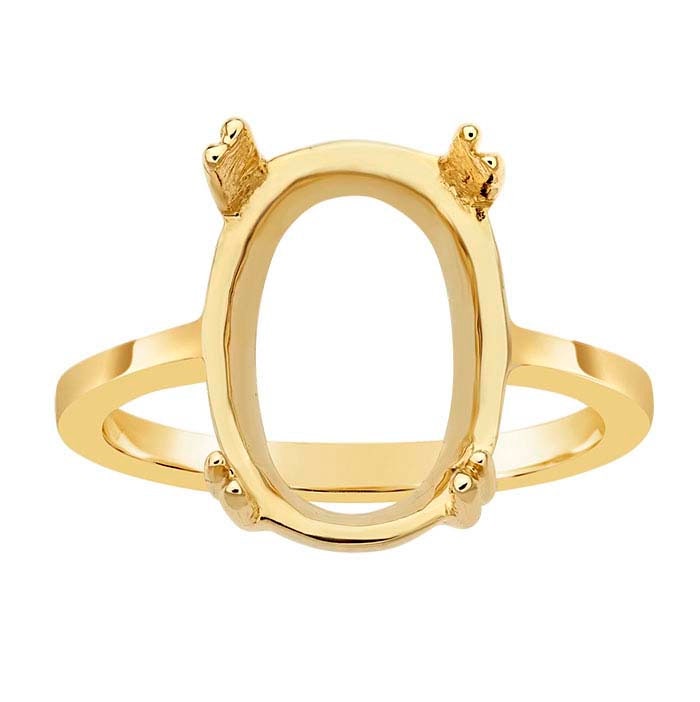 Yellow gold ring best sale mountings