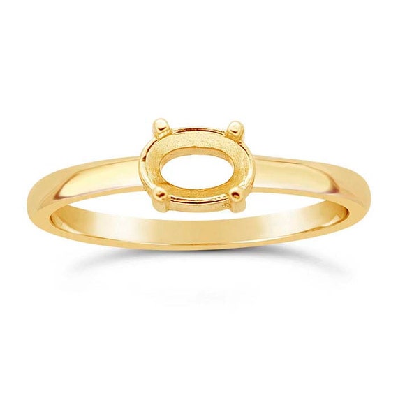 Yellow gold ring best sale mountings