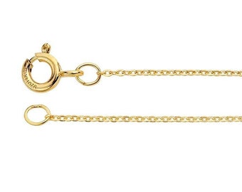 14/20 yellow gold-filled 1.1mm flat oval cable chain