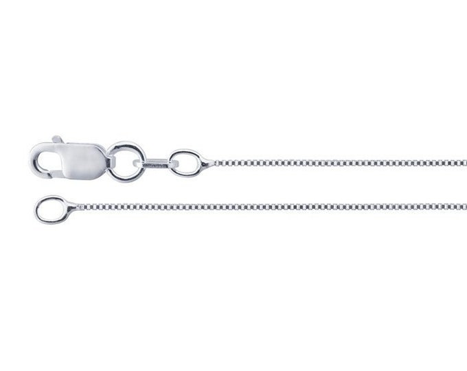 Sterling Silver 1.2mm Venetian Box Chain, choose you length