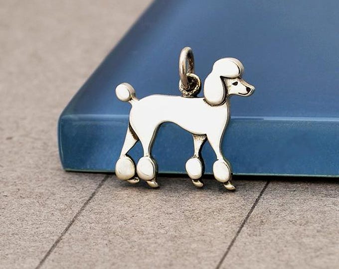 Sterling Silver Poodle Dog Charm