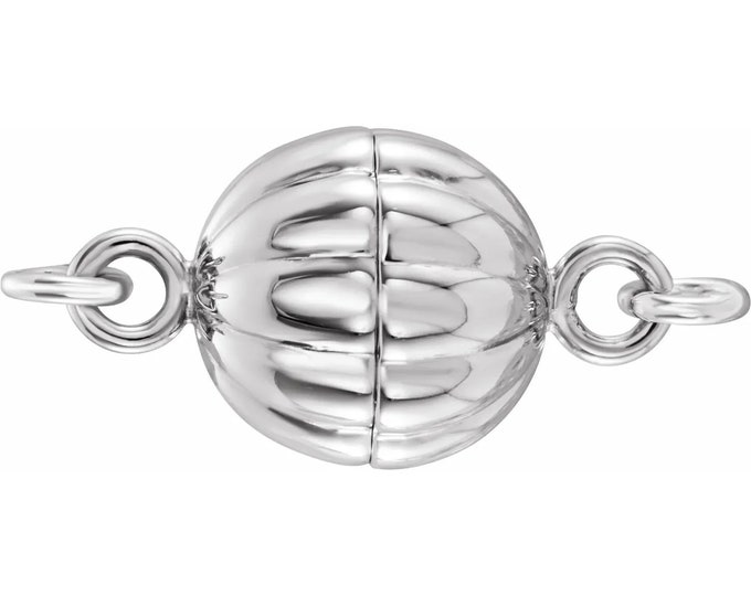 Sterling Silver or Vermeil Magnetic Clasp, choose your size