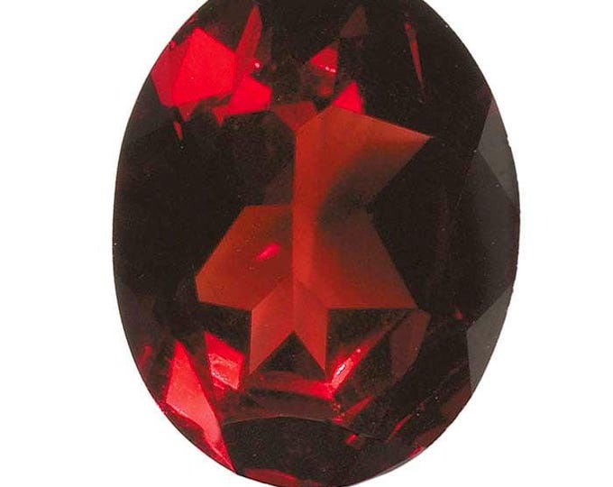 Garnet 6 x 4mm Oval Faceted Gemstone, AA-Grade