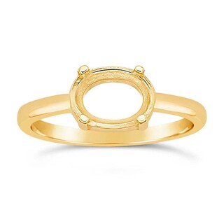 Orecchini A Bottone Donna In Oro Giallo 14K Con Zaffiro Blu Ovale 7x5mm - Mod. K3930-14KY-1.50