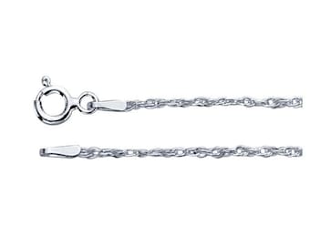 Sterling Silver 1.3mm Double-Rope Chain, choose your size