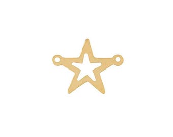 14/20 Yellow Gold-Filled Open Star Link Component