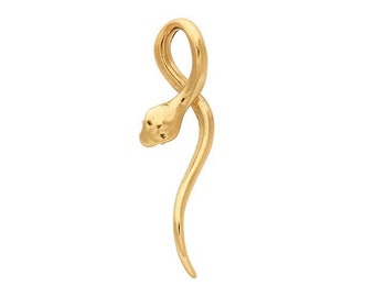14K Yellow Gold Snake Pendant