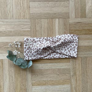Headband knotted headband rib jersey Leo