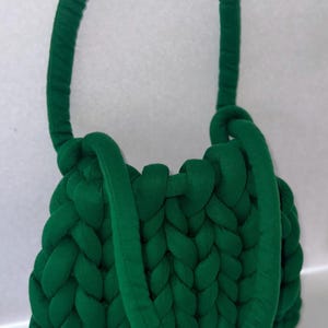Handmade Chunky Knit Purse, Soft Cozy Shoulder Bag, Large Knitted Handbag, Perfect Gift for Her, Soft & Stylish Everyday Bag, Yarn Bag