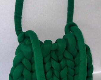 Handmade Chunky Knit Purse, Soft Cozy Shoulder Bag, Large Knitted Handbag, Perfect Gift for Her, Soft & Stylish Everyday Bag, Yarn Bag