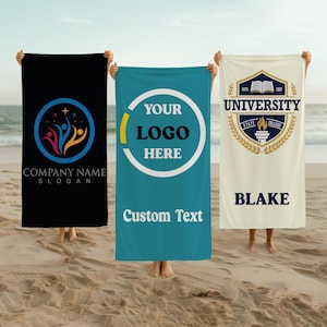 Custom Logo Beach Towel: Personalized Corporate Gift