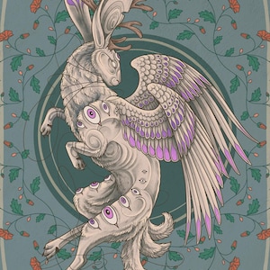 Mythical Jackalope Print