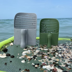 Heavy-Duty Shark Tooth Sifter Scoop – Shell & Fossil Hunting Tool - 3D Printed Ocean Sifter for Shelling and Shark Teeth