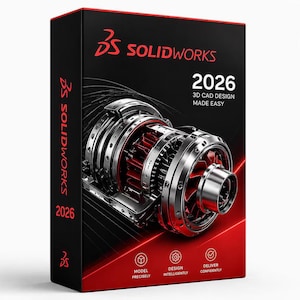 SOLIDWORKS 2026 | Professional 3D CAD Design Software | Mechanical Engineering, Modeling & Product Design Tool | Windows