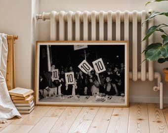 Diez en todos los aspectos, cultura ballroom, láminas fotográficas, arte mural retro, pósteres de moda, láminas en blanco y negro, lienzos de calidad museística