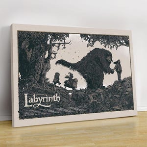Labyrinth 1986 Movie Poster: David Bowie Fan Art, Vintage Style