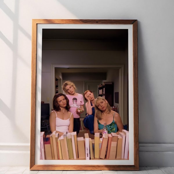 SATC Funny TV Scene Canvas - Bathroom Wall Art Decor - Girly Humor Print