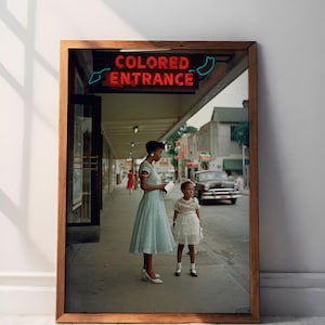 Drinking Fountain Black Lives Matter Poster, Butcher Shop Print, African American Wall Art, Department Store Segregation Print, Gordon Parks