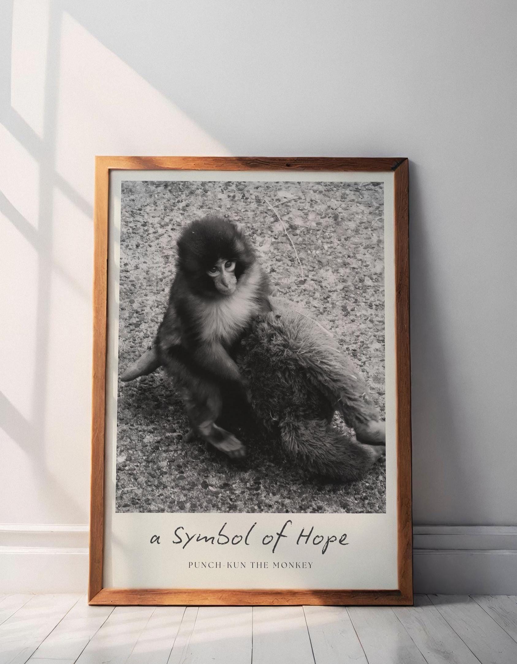 Punch-kun the Monkey – A Symbol of Hope Print – Viral Baby Monkey