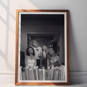 SATC Lustige TV-Szene Leinwand - Badezimmer Wand Kunst Dekor - Schwarz und Weiß Poster