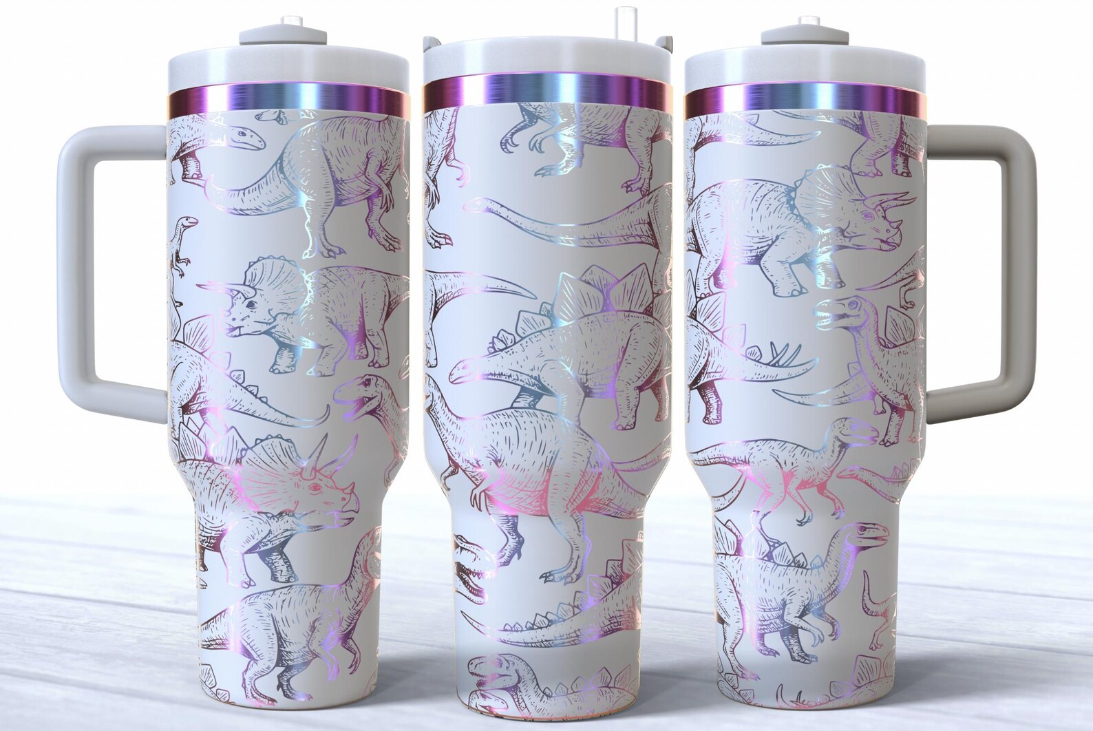 Dinosaur 40oz Tumbler Laser SVG File Digital Design Stanley Engraving ...