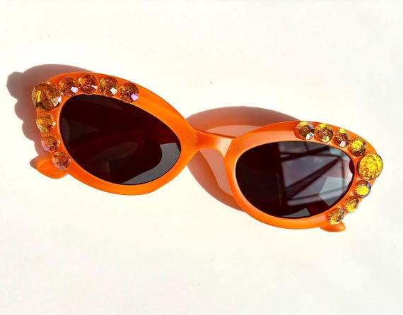 Orange Jeweled Sunglasses | Life of a Showgirl | Taylor  display picture 3