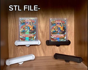 Trading Card Display STL File – Wall-Mounted TCG Stand