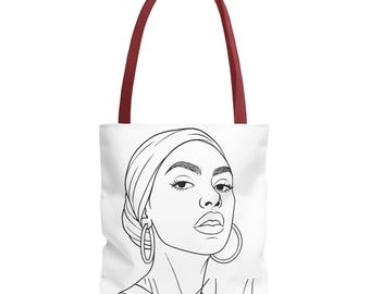 Bolso de mano minimalista con diseño de líneas femeninas. Bolso de poliéster para uso diario.