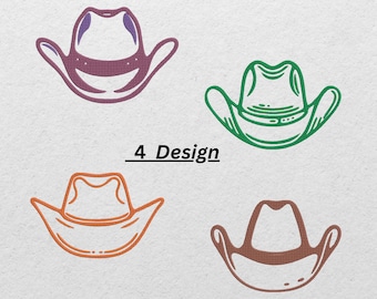 Cowboy Hat Embroidery Design